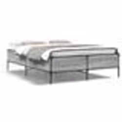 vidaXL Cadre de lit sans matelas sonoma gris 140x200 cm - 140 x 200 cm