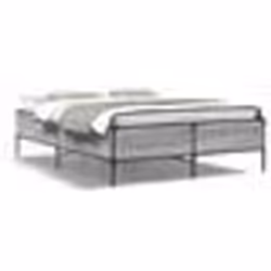 vidaXL Cadre de lit sans matelas sonoma gris 120x200 cm - 120 x 200 cm