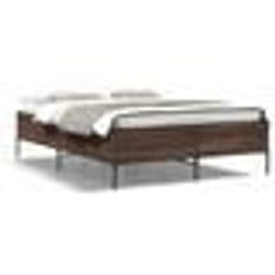 vidaXL Cadre de lit sans matelas chêne marron 120x200 cm - 120 x 200 cm