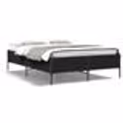 vidaXL Cadre de lit sans matelas noir 140x190 cm - 140 x 190 cm