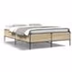 vidaXL Cadre de lit sans matelas chêne sonoma 140x190 cm - 140 x 190 cm