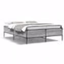vidaXL Cadre de lit sans matelas sonoma gris 120x190 cm - 120 x 190 cm