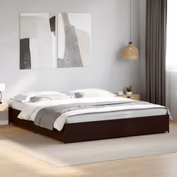 vidaXL Cadre de lit sans matelas noir 160x200 cm - 160 x 200 cm