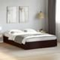 vidaXL Cadre de lit sans matelas noir 150x200 cm - 150 x 200 cm
