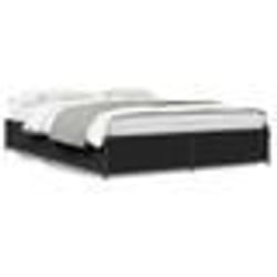 vidaXL Cadre de lit sans matelas noir 120x200 cm - 120 x 200 cm