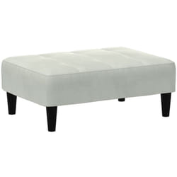 Vidaxl - Repose-pied gris clair 77x55x31 cm velours