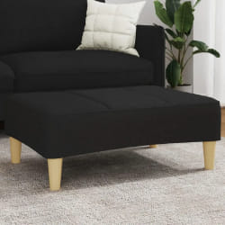 vidaXL Repose-pied noir 77x55x31 cm tissu