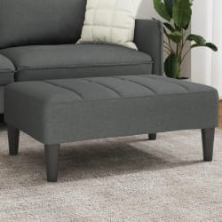 vidaXL Repose-pied gris foncé 77x55x31 cm tissu