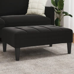 vidaXL Repose-pied noir 77x55x31 cm velours