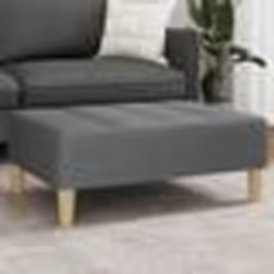 vidaXL Repose-pied gris foncé 77x55x31 cm tissu