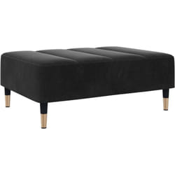 Vidaxl - Repose-pied noir 77x55x31 cm velours