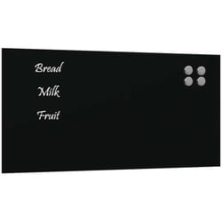 Vidaxl - Tableau noir magnétique mural Noir 60x30 cm Verre trempé