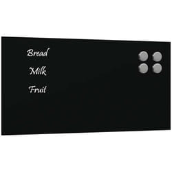 Vidaxl - Tableau noir magnétique mural Noir 40x20 cm Verre trempé