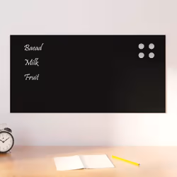 Les annonces spéciales ou les messages quotidiens auront l'air concis et bien organisés avec ce tableau noir magnétique mural ...