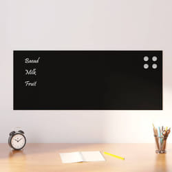 vidaXL Tableau noir magnétique mural Noir 100x40 cm Verre trempé
