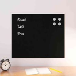 Vidaxl - Tableau noir magnétique mural Noir 60x50 cm Verre trempé
