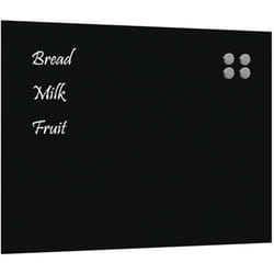 Vidaxl - Tableau noir magnétique mural noir 80x60 cm verre trempé