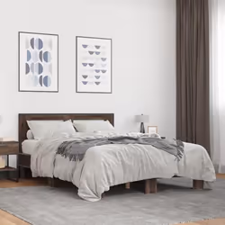 vidaXL Cadre de lit sans matelas chêne marron 140x190 cm - 140 x 190 cm