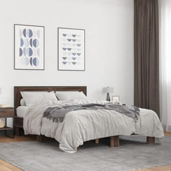 vidaXL Cadre de lit sans matelas chêne marron 140x190 cm - 140 x 190 cm