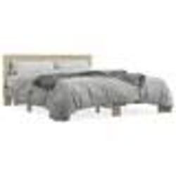 vidaXL Cadre de lit sans matelas chêne sonoma 160x200 cm - 160 x 200 cm