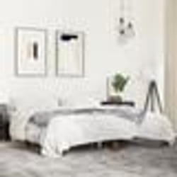 vidaXL Cadre de lit sans matelas chêne fumé 200x200 cm - 200 x 200 cm