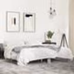 vidaXL Cadre de lit sans matelas sonoma gris 200x200 cm - 200 x 200 cm