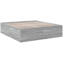 Vidaxl - Cadre de lit sans matelas sonoma gris 200x200 cm
