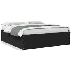 Vidaxl - Cadre de lit sans matelas noir 180x200 cm