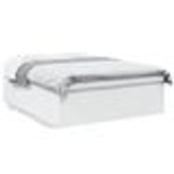 vidaXL Cadre de lit sans matelas blanc 150x200 cm - 150 x 200 cm