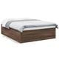 vidaXL Cadre de lit sans matelas chêne marron 150x200 cm - 150 x 200 cm