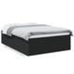 vidaXL Cadre de lit sans matelas noir 140x200 cm - 140 x 200 cm