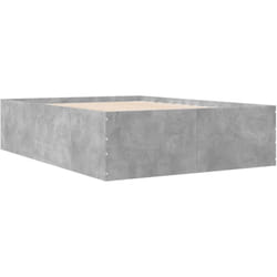 Vidaxl - Cadre de lit sans matelas gris béton 140x200 cm