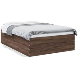 Vidaxl - Cadre de lit chêne marron 140x200 cm bois d'ingénierie
