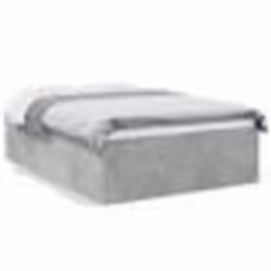 vidaXL Cadre de lit sans matelas gris béton 120x200 cm - 120 x 200 cm