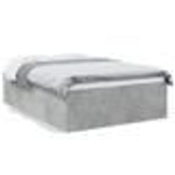 vidaXL Cadre de lit sans matelas gris béton 120x200 cm - 120 x 200 cm