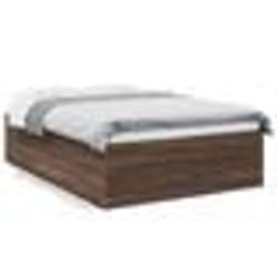vidaXL Cadre de lit sans matelas chêne marron 120x200 cm - 120 x 200 cm