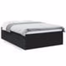 vidaXL Cadre de lit sans matelas noir 140x190 cm - 140 x 190 cm