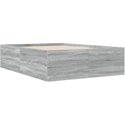 Vidaxl - Cadre de lit sans matelas sonoma gris 140x190 cm