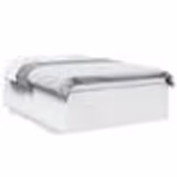 vidaXL Cadre de lit sans matelas blanc 135x190 cm - 135 x 190 cm