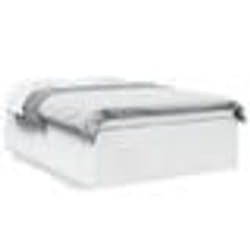 vidaXL Cadre de lit sans matelas blanc 135x190 cm - 135 x 190 cm