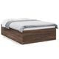 vidaXL Cadre de lit sans matelas chêne marron 135x190 cm - 135 x 190 cm