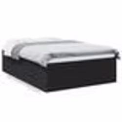 vidaXL Cadre de lit sans matelas noir 120x190 cm - 120 x 190 cm