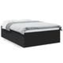 vidaXL Cadre de lit sans matelas noir 120x190 cm - 120 x 190 cm