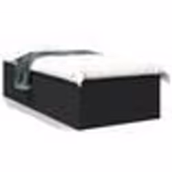 vidaXL Cadre de lit sans matelas noir 100x200 cm - 100 x 200 cm