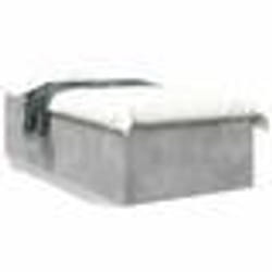 vidaXL Cadre de lit sans matelas gris béton 100x200 cm - 100 x 200 cm
