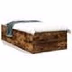vidaXL Cadre de lit sans matelas chêne fumé 100x200 cm - 100 x 200 cm