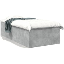 Vidaxl - Cadre de lit sans matelas gris béton 90x200 cm