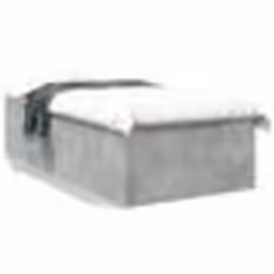vidaXL Cadre de lit sans matelas gris béton 90x190 cm - 90 x 190 cm