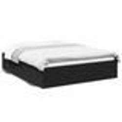 vidaXL Cadre de lit sans matelas noir 150x200 cm - 150 x 200 cm