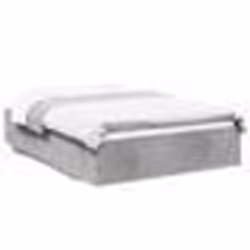 vidaXL Cadre de lit sans matelas gris béton 135x190 cm - 135 x 190 cm